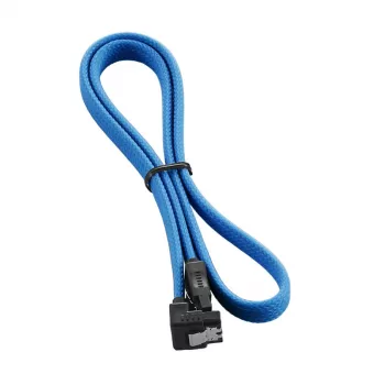 CableMod ModMesh - Καλώδιο SATA - Serial ATA 150/300/600 - SATA (W) γωνιακό σε SATA (W) - 60cm - Γαλάζιο (CM-CAB-RSAT-N60KLB-R)