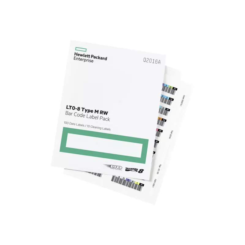 Hewlett Packard Enterprise HPE LTO-8 Ultrium RW Bar Code Label Pack - Ετικέτες barcode (Q2015A)