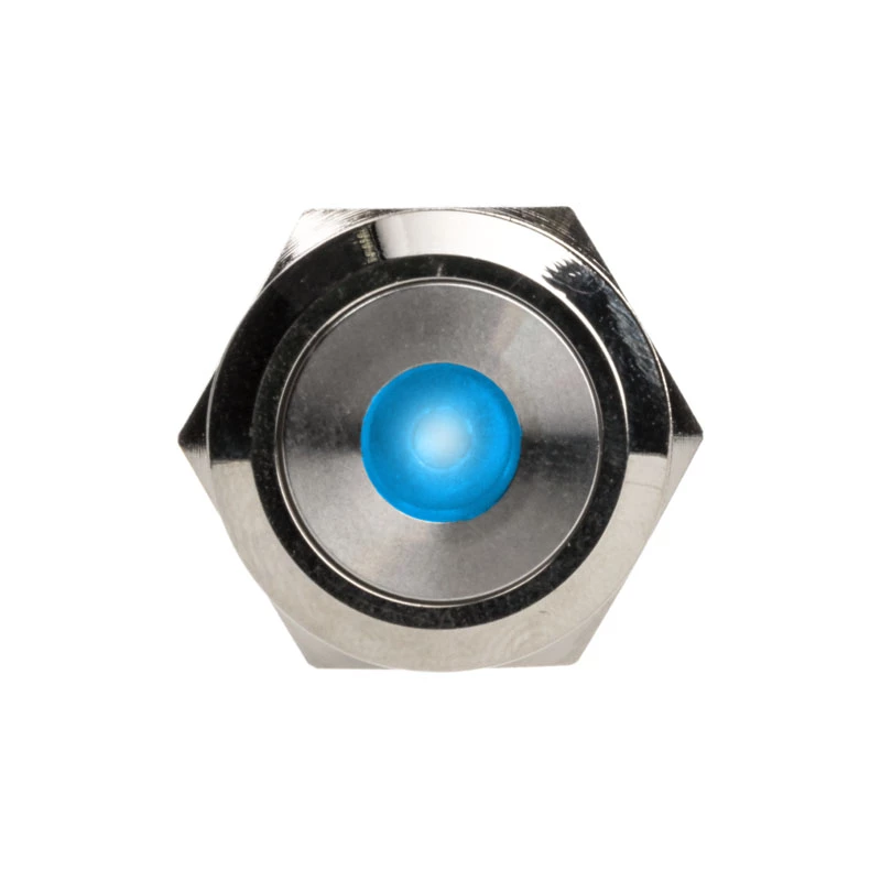 Διακόπτης πίεσης DimasTech Vandalismustaster 22mm Silverline Dot RGB PD215, 22 mm