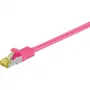 Καλώδιο δικτύου Goobay RJ-45 CAT7 3m ματζέντα S/FTP