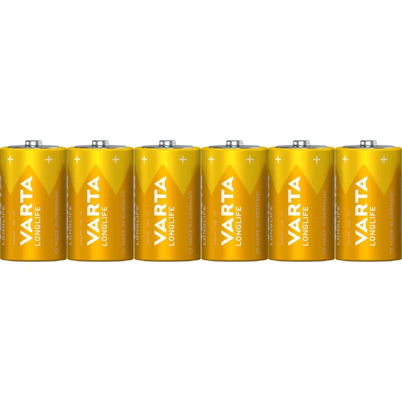 Μπαταρία μίας χρήσης Varta Longlife Extra D 6x