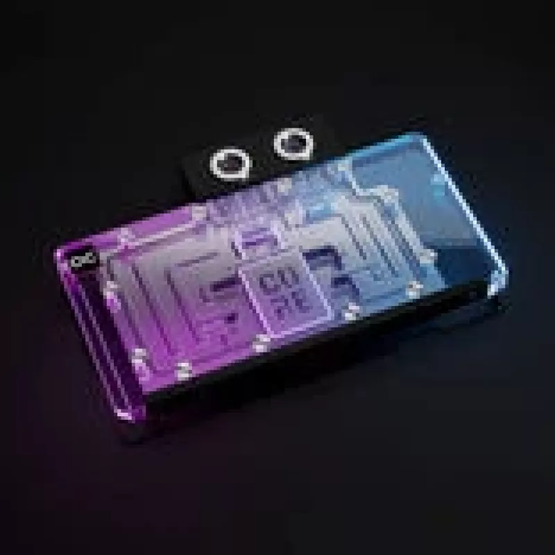 Μπλοκ υγρής ψύξης Alphacool Core RX 9070 XT Swift+ διαφανές χρώμιο για GPU
