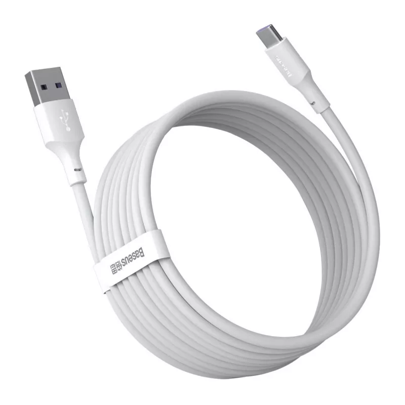 Καλώδιο USB Baseus TZCATZJ-02 1,5 m USB A USB C Λευκό