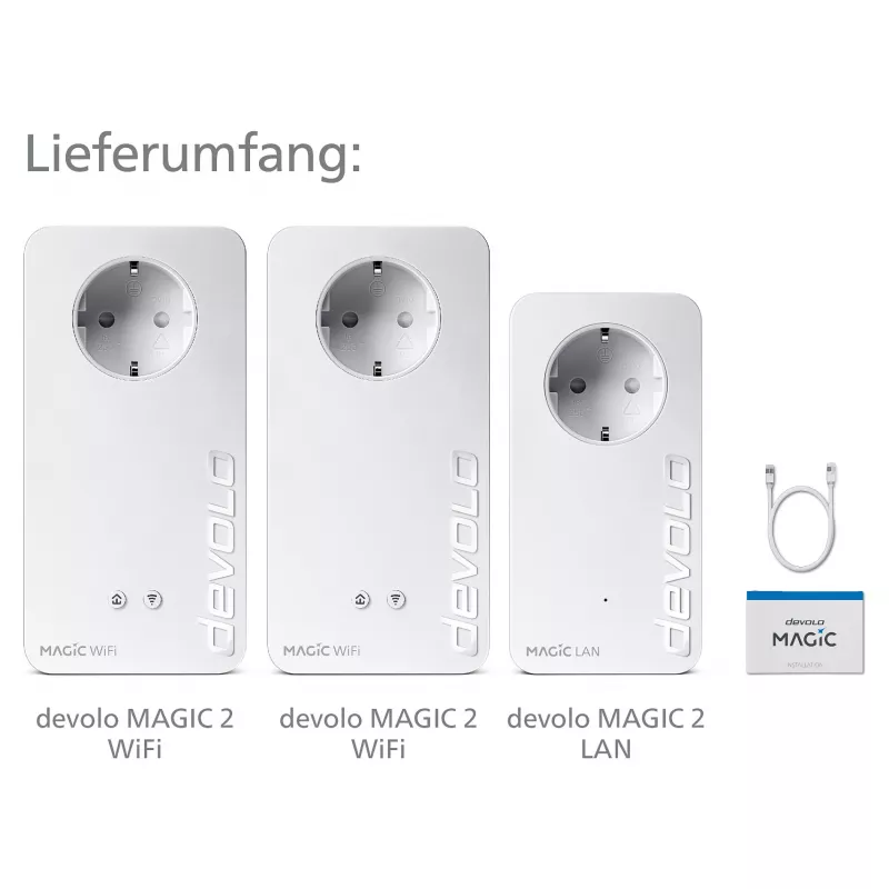 Magic 2 WiFi next Multiroom Kit, Powerline 3 προσαρμογείς