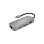 USB Hub Terratec Connect C8 USB 2.0 Type-C Γκρι
