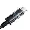Baseus Gem Καλώδιο γρήγορης φόρτισης USB A σε USB C 2 m 100 W Μαύρο
