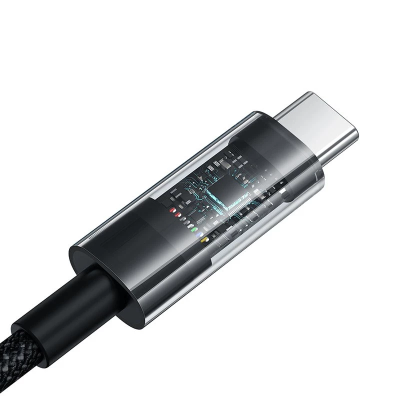 Baseus Gem Καλώδιο γρήγορης φόρτισης USB A σε USB C 2 m 100 W Μαύρο
