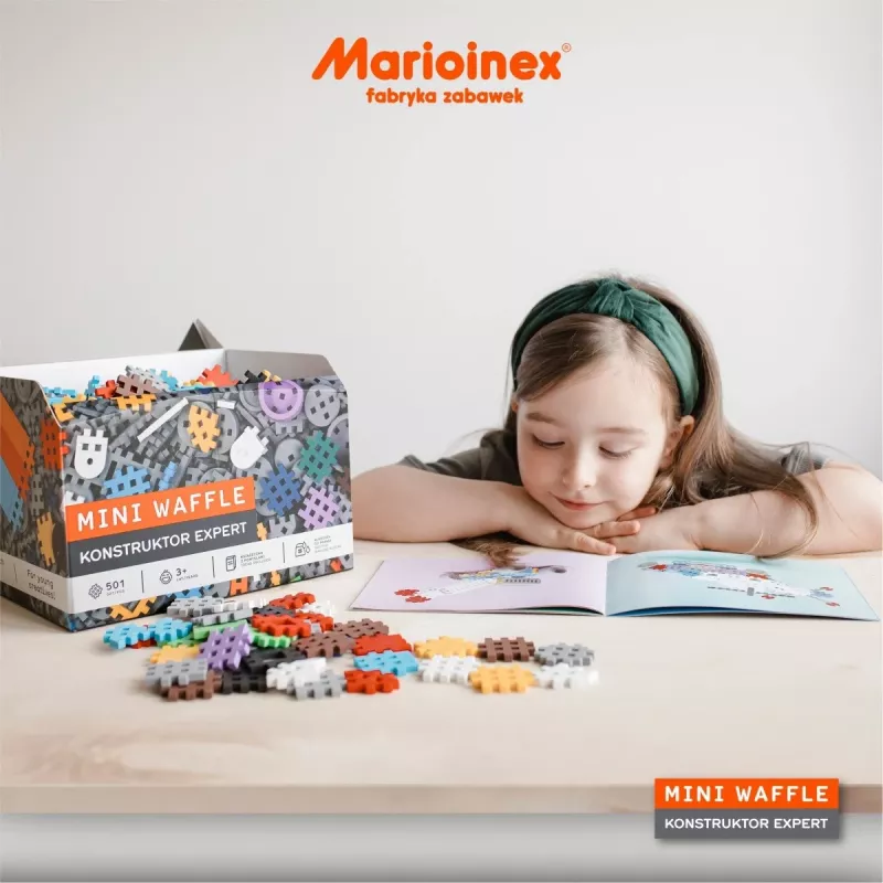 Παιχνίδι δομικών Marioinex Blocks mini Waffle Expert — 100 τεμ., πολύχρωμο, ηλικία 3+