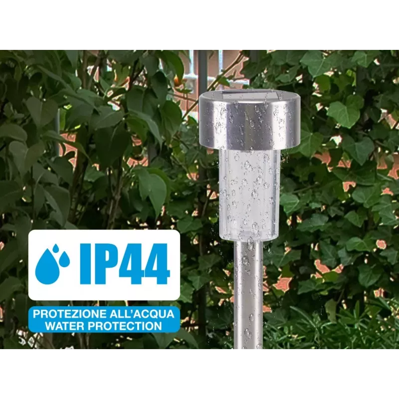 Beper P207OUT004 σετ ηλιακά φωτιστικά κήπου, 5 τεμ., IP44, ασημί