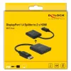 Διαχωριστής βίντεο DeLOCK 87769 DisplayPort σε 2x HDMI