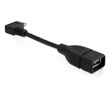 Καλώδιο USB DeLOCK 83104 Micro-USB B σε USB A 0,11 m Μαύρο