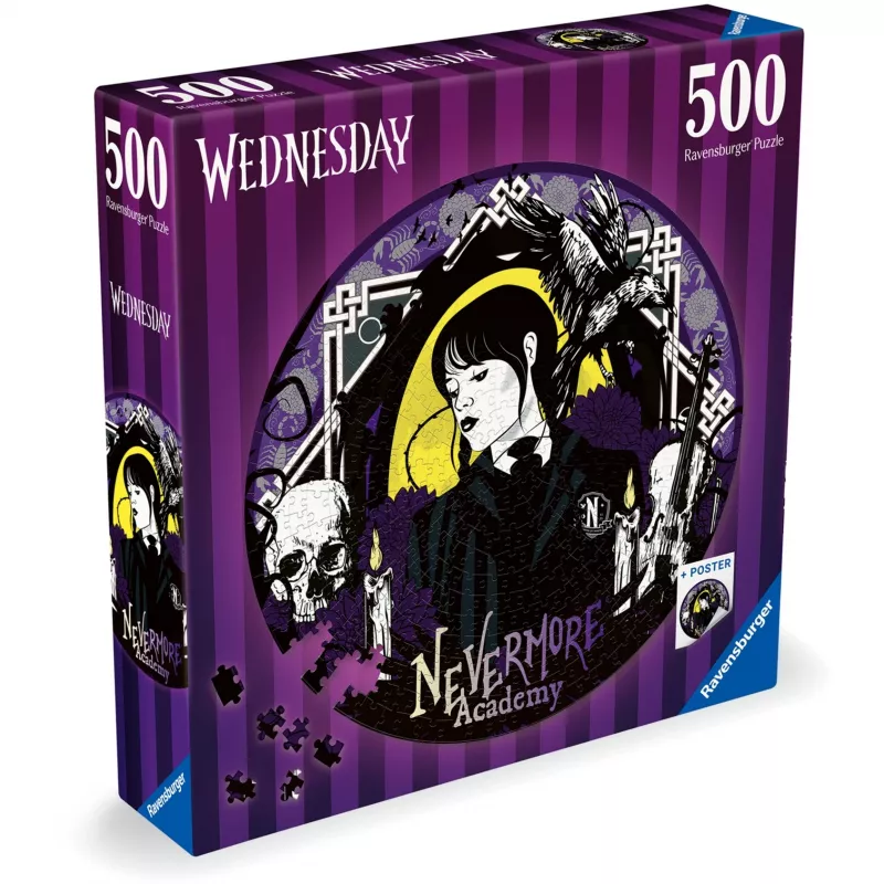 Στρογγυλό παζλ Wednesday (500 τεμάχια)