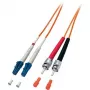Equip LC/ST 50/125μm 10m καλώδιο InfiniBand/οπτικών ινών πορτοκαλί