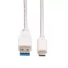 VALUE - καλώδιο USB - USB 3.0 (M) σε USB Type-C (M) - 5 V - 900 mA - 50 cm - λευκό (11.99.9010)