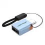 Αντάπτορας USB-C σε USB-A Vention CUBH0, USB 3.1, 5 Gbit/s, 3 A, θήκη αλουμινίου, γκρι