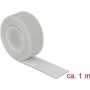 Ταινία Velcro DELOCK 18278 — γκρι, 20 mm × 1 m, 1 τεμ.