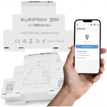 Μονάδα ρελέ bleBox Switchbox 36806 — Μονάδα ρελέ 8 καναλιών για ράγα DIN