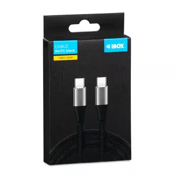 Καλώδιο USB-C iBOX IKUTC 60W 2m Μαύρο