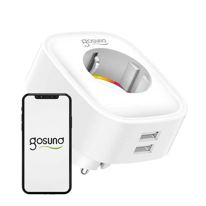 Έξυπνη πρίζα WiFi Gosund SP112 2xUSB, 16A, Tuya