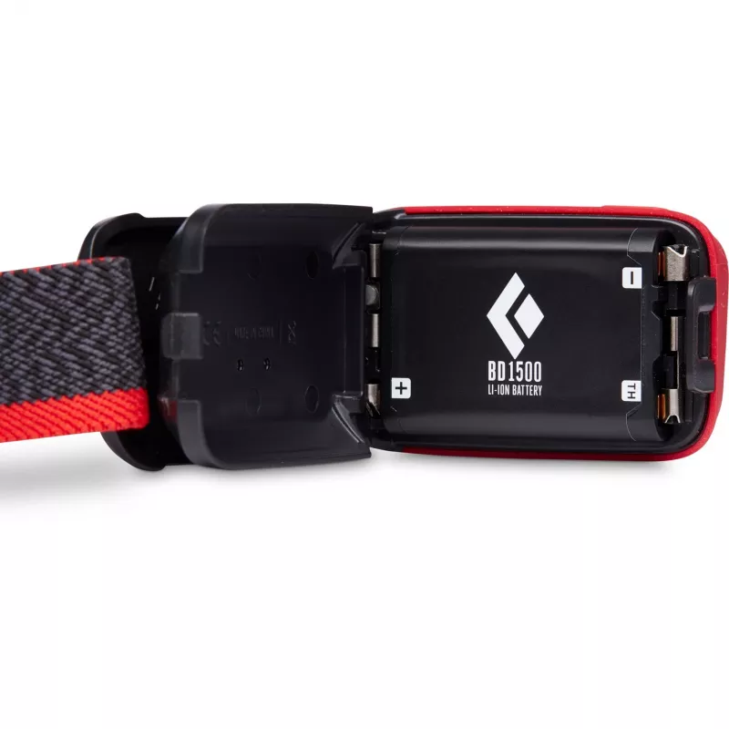 Black Diamond Cosmo 350 μαύρο, κόκκινο φακός κεφαλής