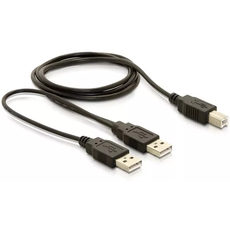 Καλώδιο USB DeLOCK USB-B/USB-A 1 m μαύρο