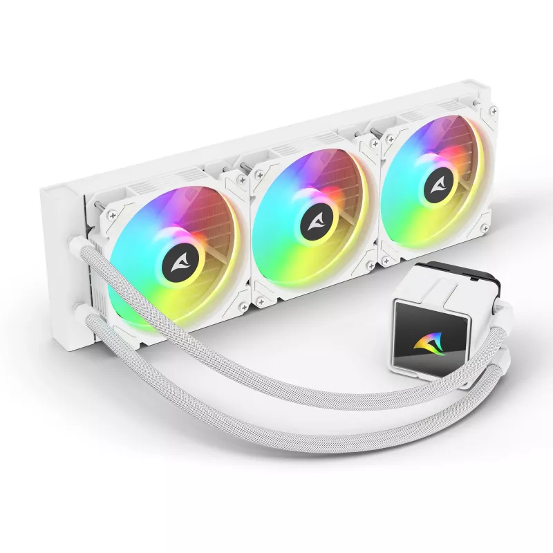 All-in-One Υδρόψυξη CPU Sharkoon S60 ARGB λευκό, ψυγείο 360 mm