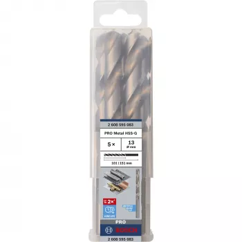 Σετ σπειροειδών τρυπανιών Bosch 2608595083 HSS-G 5–10 mm