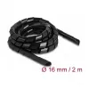 Σπιράλ σωλήνας DeLOCK εύκαμπτος 2 m x 16 mm μαύρος πολυαιθυλένιο