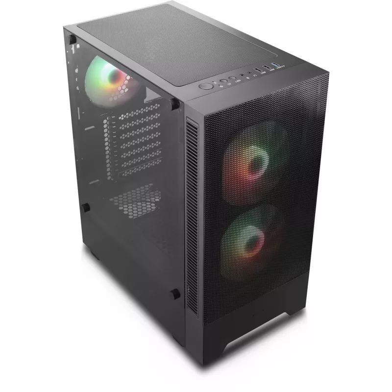 Σετ κουτιού PC Silentware Flow 100 ARGB MESH — 2×140 mm μπροστά, 1×120 mm πίσω