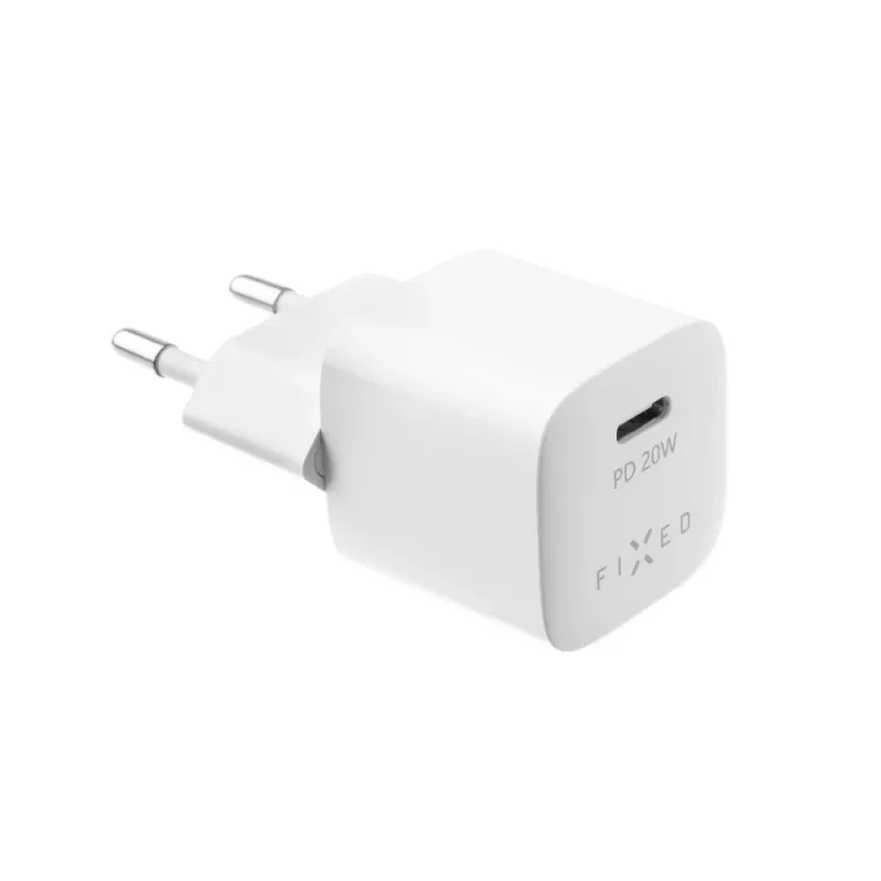 Φορητός φορτιστής ταξιδιού USB-C FIXED FIXC20M-C-WH 20W συμπαγής σχεδιασμός