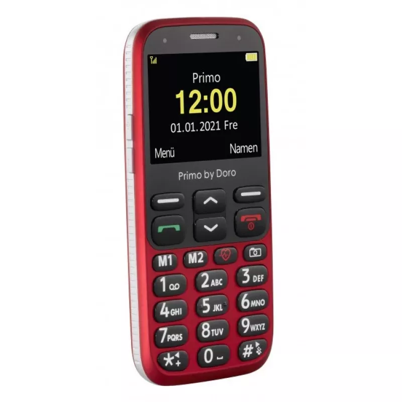 Doro Primo 368 κινητό τηλέφωνο, 2,3 ιντσών, 3 MP, 1000 mAh, κόκκινο
