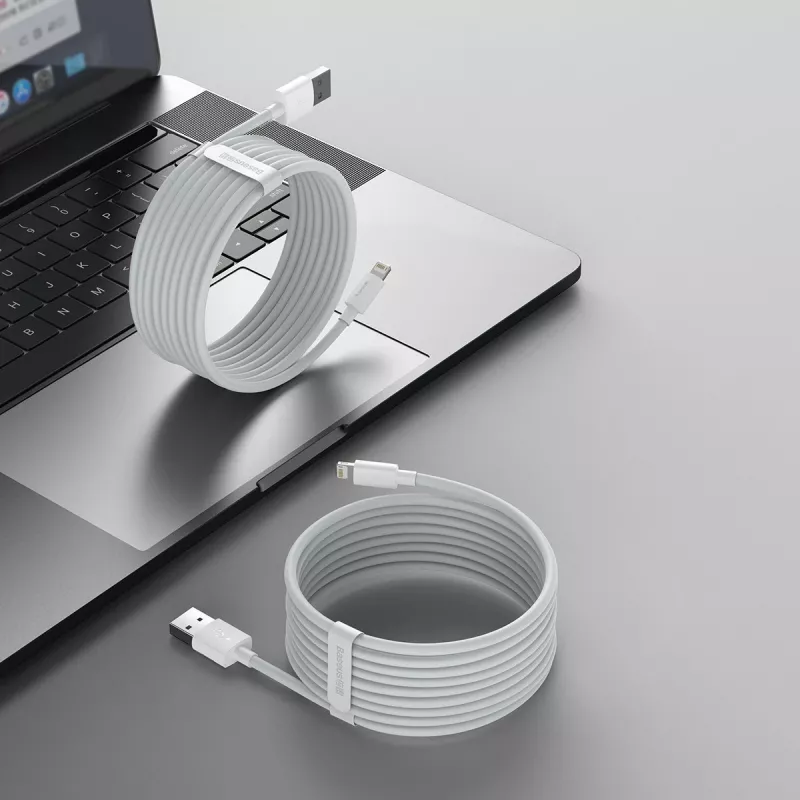 Baseus TZCALZJ-02 Καλώδιο κινητού Λευκό 1,5 m USB A Lightning