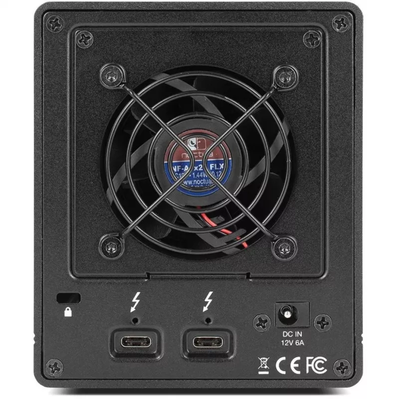 ThunderBay 4 mini, θήκη δίσκων μαύρη, επαγγελματική θήκη Thunderbolt 3 για 4 δίσκους HDD/SSD