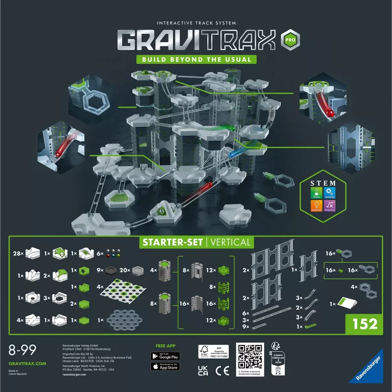 Παιχνίδι-Πίστα με μπίλιες Ravensburger GraviTrax PRO Starter-Set Vertical από 8 ετών