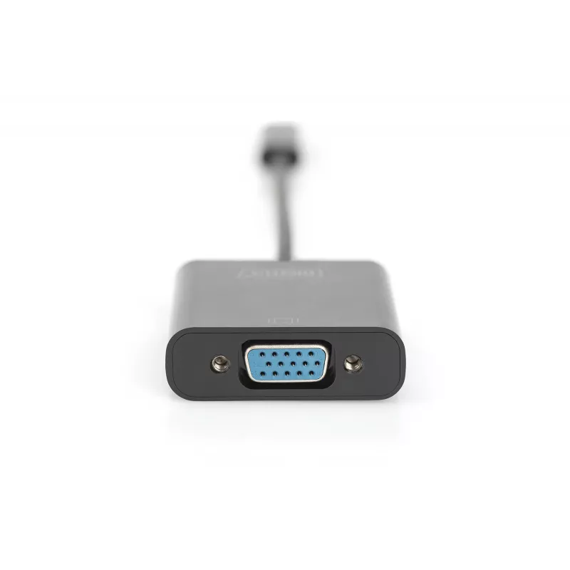 DIGITUS DA-70853 προσαρμογέας USB-C σε VGA, Full HD 1080p, μαύρο