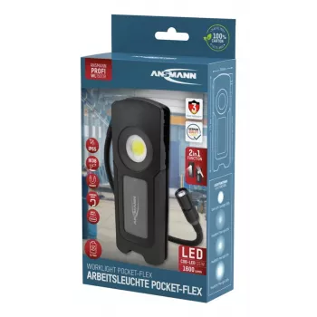 Ansmann WL1500R Pocket Flex LED φορητός φακός μαύρο 17,1 cm 6000K