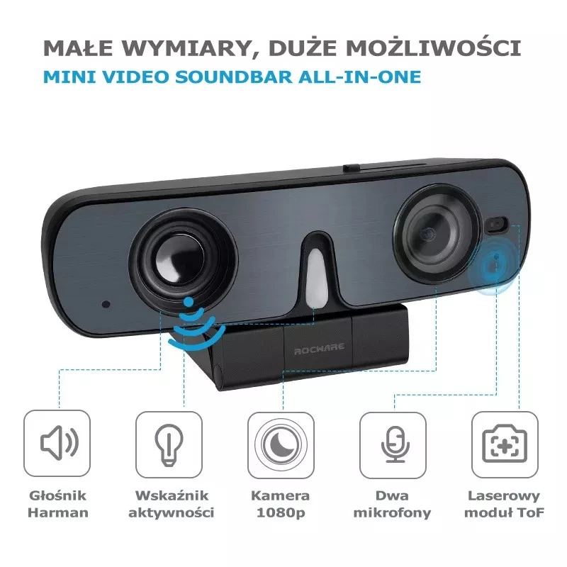 Rocware RC08 All-in-One 1080p USB webcam