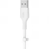 Καλώδιο Belkin Cbl Scicone USB-A LTG 2M blc Λευκό USB A USB C Lightning