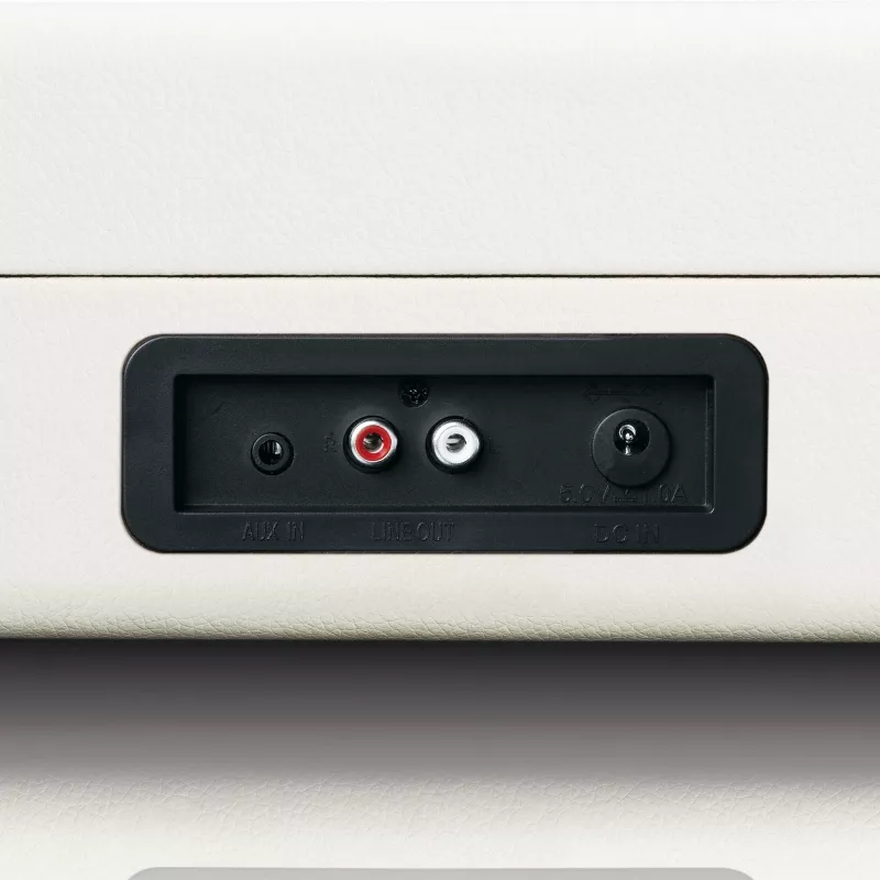 Lenco TT-115CR πικάπ με ιμάντα, Bluetooth, USB-A, υποδοχή ακουστικών 3,5 mm, 4 W RMS, κρεμ