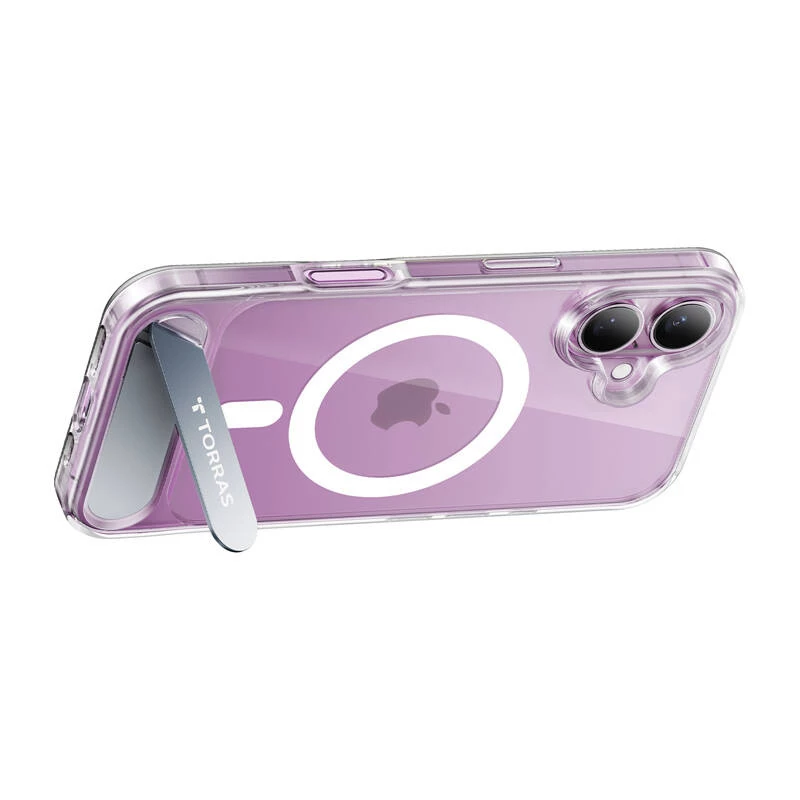 Διάφανη προστατευτική θήκη για iPhone 16 Torras PSTAND SERIES X00FX1932