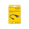 DeLOCK Προσαρμογέας USB Type-C σε RS-232 D-Sub 9-πολικό βύσμα 0,25 m