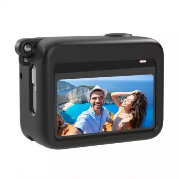 Θήκη σιλικόνης για θήκη φόρτισης του Insta360 GO 3 από Puluz (μαύρο) - θήκη προστασίας για θήκη φόρτισης