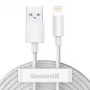 Baseus TZCALZJ-02 Καλώδιο κινητού Λευκό 1,5 m USB A Lightning