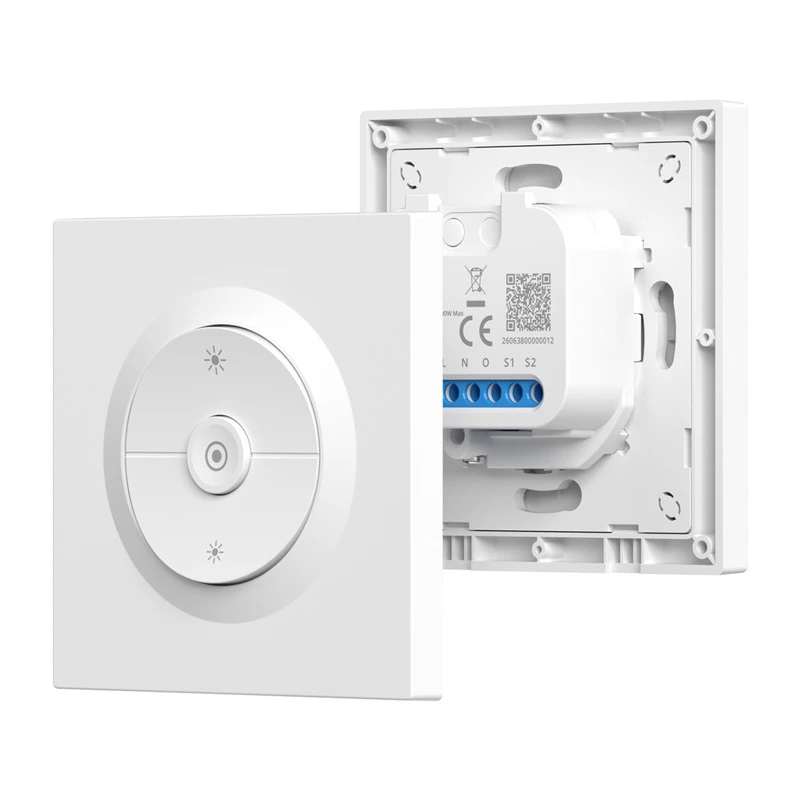 Έξυπνος διακόπτης τοίχου/ροοστάτης Sonoff MINI-ZBDIM-E ZigBee – συμπαγές ροοστάτης και μονάδα on/off χωνευτής τοποθέτησης