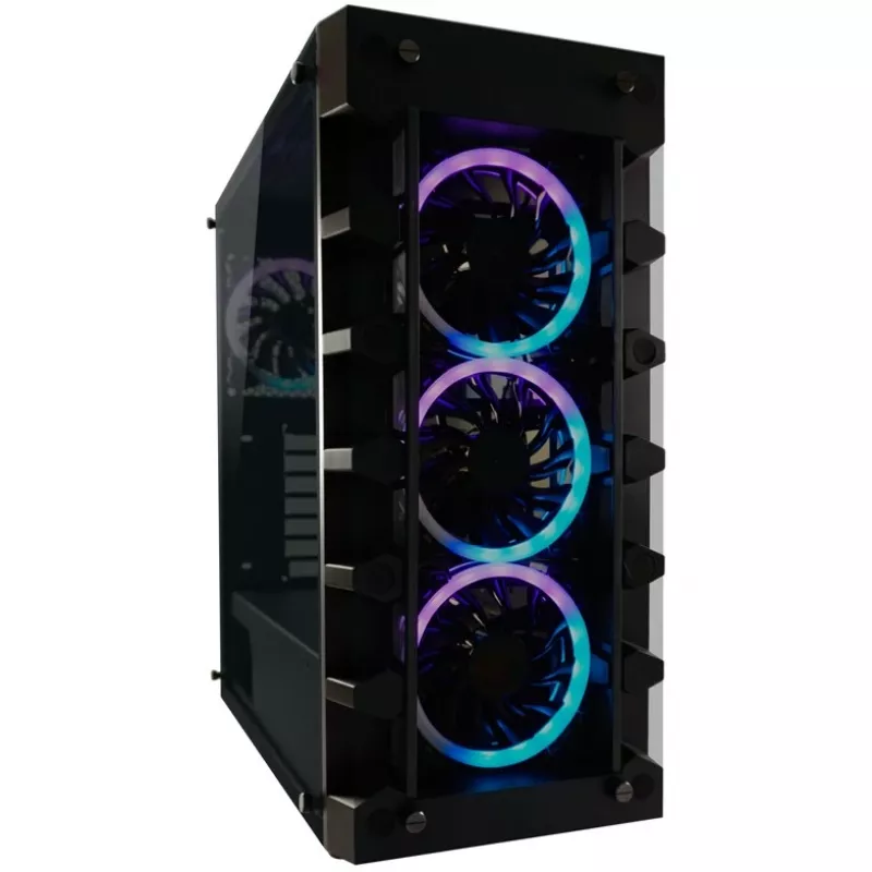 LC Power Gaming 709B Solar_System_X - Tower - ATX - χωρίς τροφοδοτικό - μαύρο - USB/Audio (LC-709B-ON)
