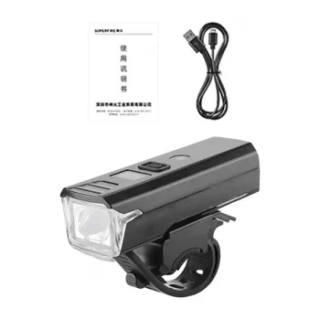 Μπροστινό φως LED ποδηλάτου Superfire D6 (Μοντέλο BL56-B) — συμπαγές επαναφορτιζόμενο φως ποδηλάτου