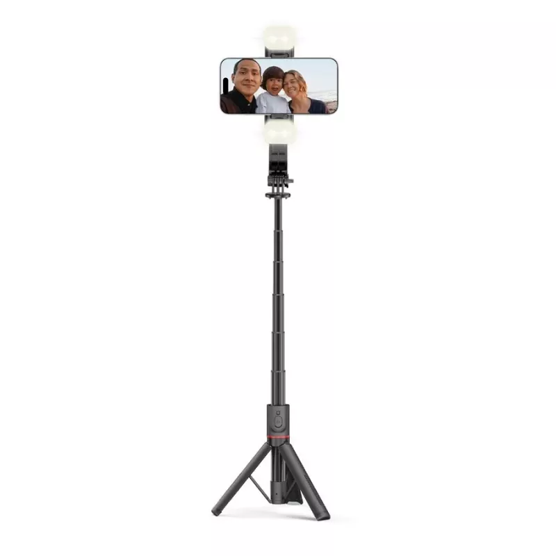 Tech-Protect L05S Selfie Stick βάση LED λάμπα τηλεχειριστήριο Bluetooth