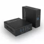 Lindy 100m USB 3.2 Gen 1 Cat.6A HDBaseT Extender, Πομπός & Δέκτης, Ενσύρματο, 100 m, Cat6a, Μαύρο, Μέταλλο