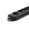 Προστασία Υπέρτασης Qoltec 50171 Μαύρο 7 πρίζες AC 230V 1,5m