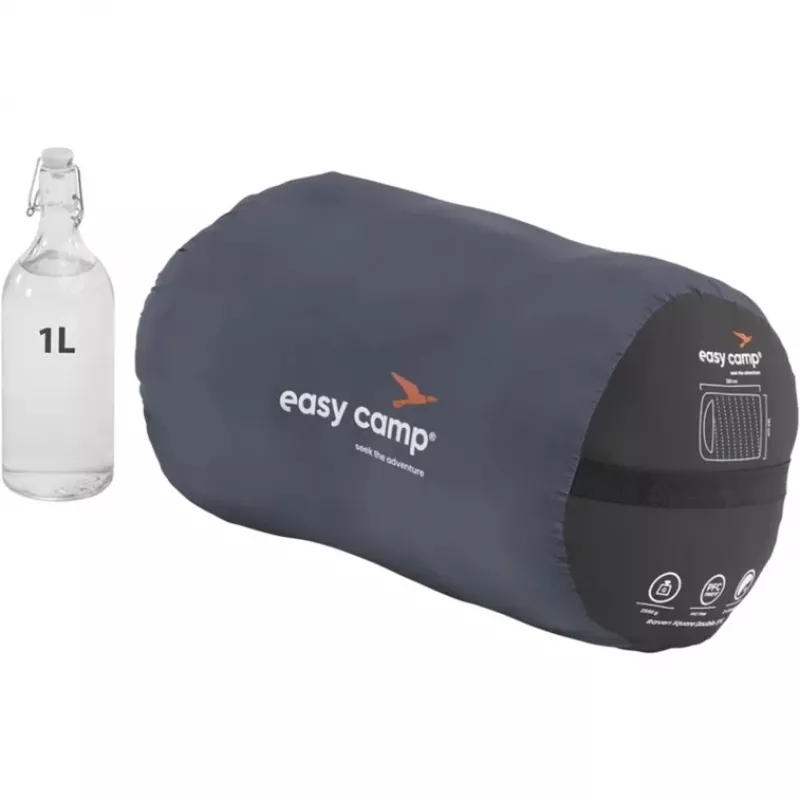 Υπνόσακος Easy Camp 240209 Ενηλίκων Μικροΐνας Oxford Πολυεστέρας Μαύρος